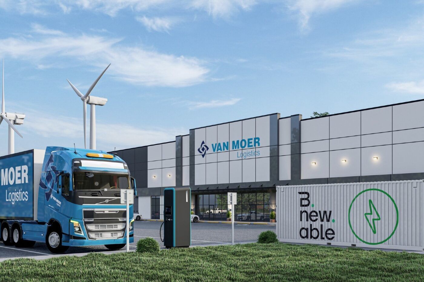 van-moer-large-electric-truck-charging-hub-antwerp-port